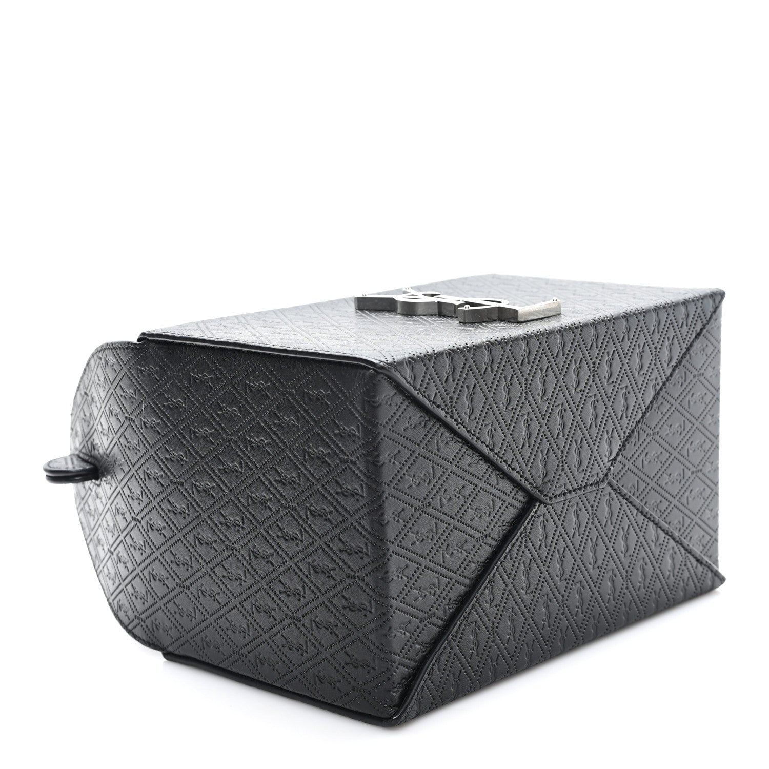 Saint Laurent Calfskin Monogram Take Away Box Black 4 of 10