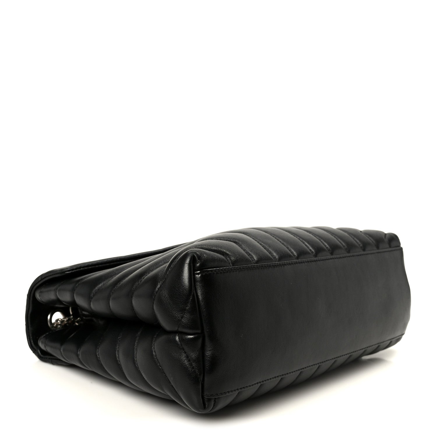Saint Laurent Calfskin Y Quilted Monogram Medium Loulou Chain Satchel Black 3 of 11