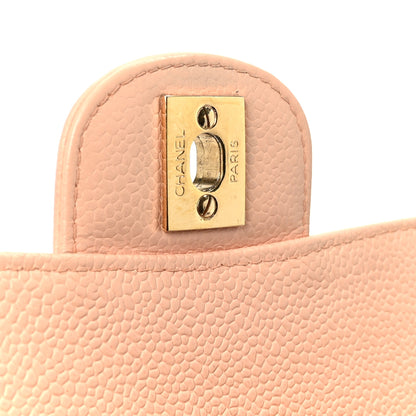 Chanel Caviar Quilted Medium Double Flap Light Pink 7 of 11