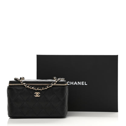 Chanel Caviar Quilted Small Vanity Case With Chain Black 21 of 21