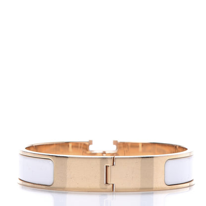 Hermes Enamel Narrow Clic Clac H Bracelet PM White 5 of 14