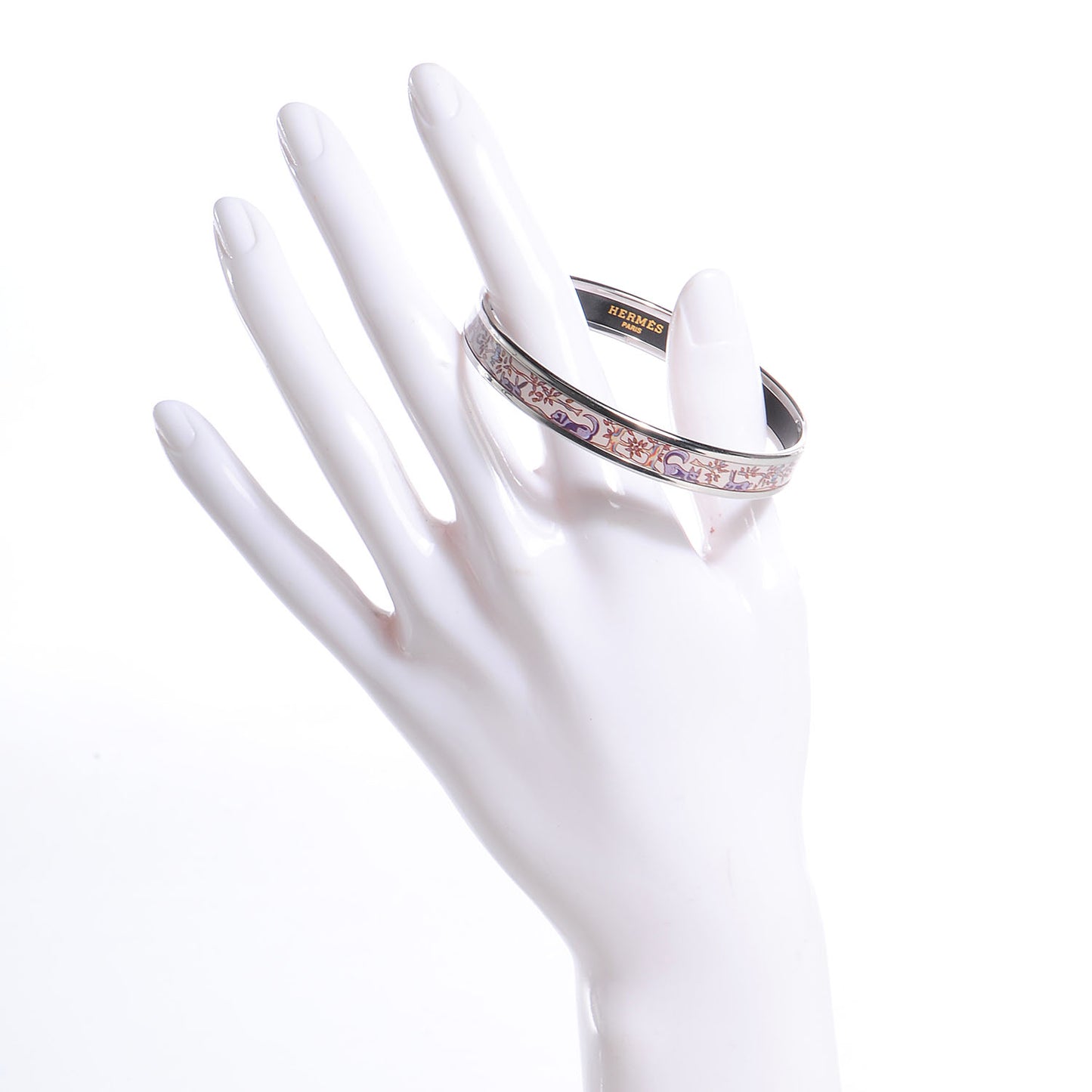 Enamel Printed Narrow Forest Animals Bracelet 65 Pink