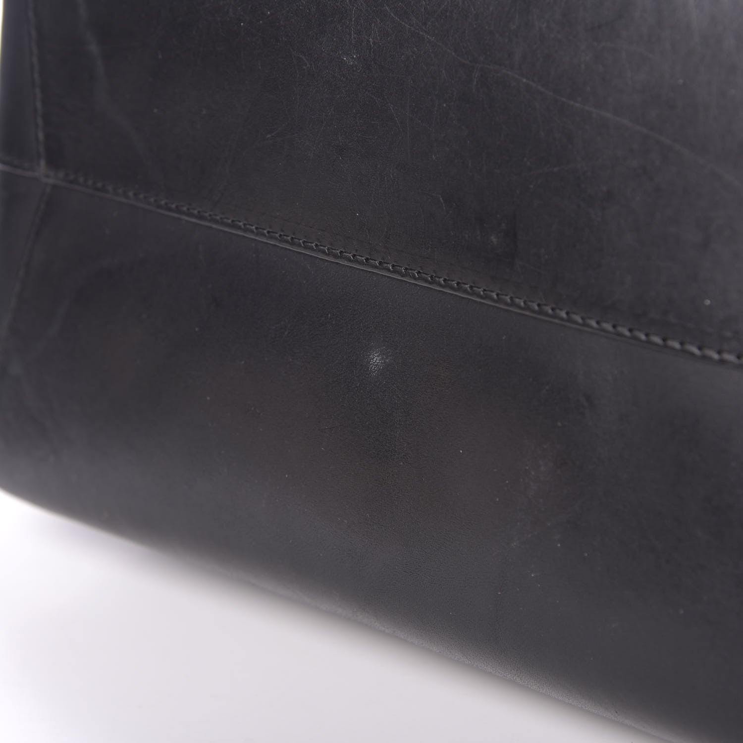 Mansur Gavriel Calfskin Shopping Tote Black Blu 9 of 13