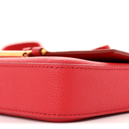 Tom Ford Grained Calfskin Mini Tara Long Strap Crossbody Bag Red 9 of 12