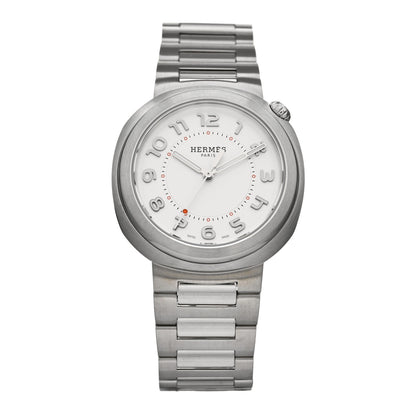 Hermes Stainless Steel 36mm Cut Automatic Watch 1 of 5