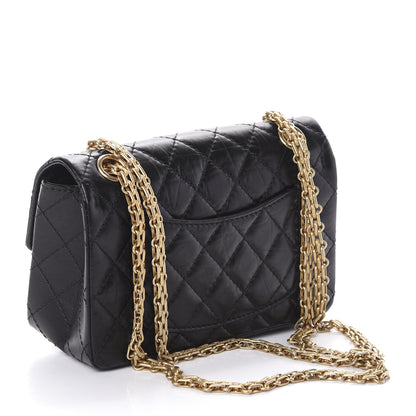 Chanel Aged Calfskin Quilted 2.55 Reissue Mini Flap Black 3 of 9