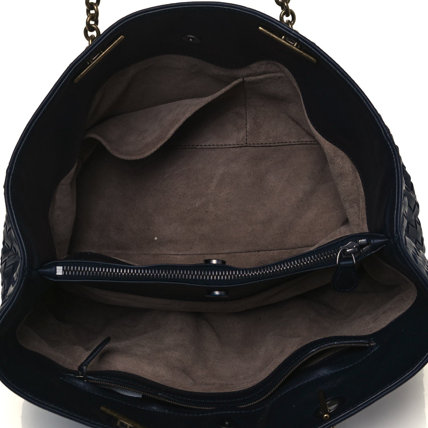 Bottega Veneta Nappa Intrecciato Medium Tote Navy 5 of 13