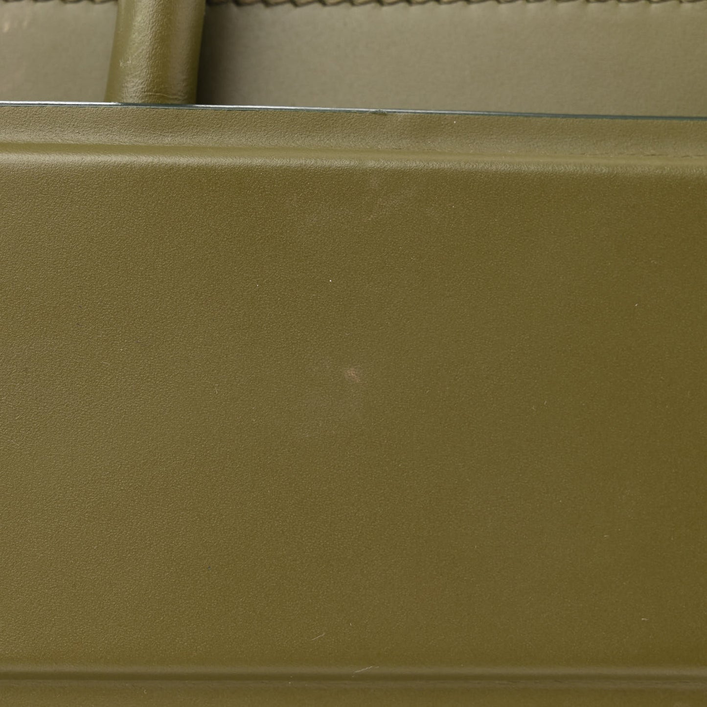 Smooth Calfskin Small Horizon Satchel Khaki