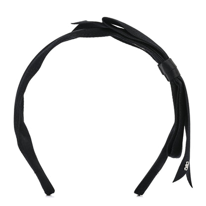 Chanel Silk CC Headband Black 1 of 5