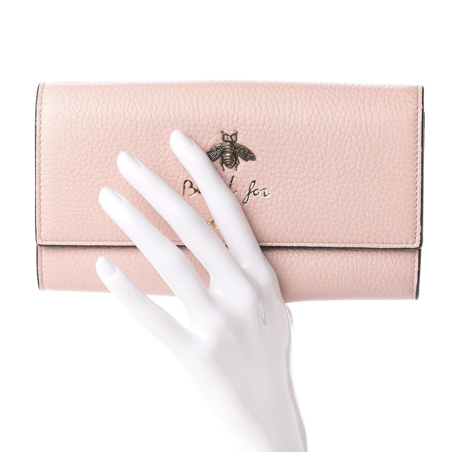 Calfskin Animalier Continental Wallet Porcelain Rose
