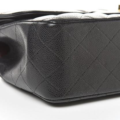 Chanel Caviar Quilted Jumbo Double Flap Black 9 of 11