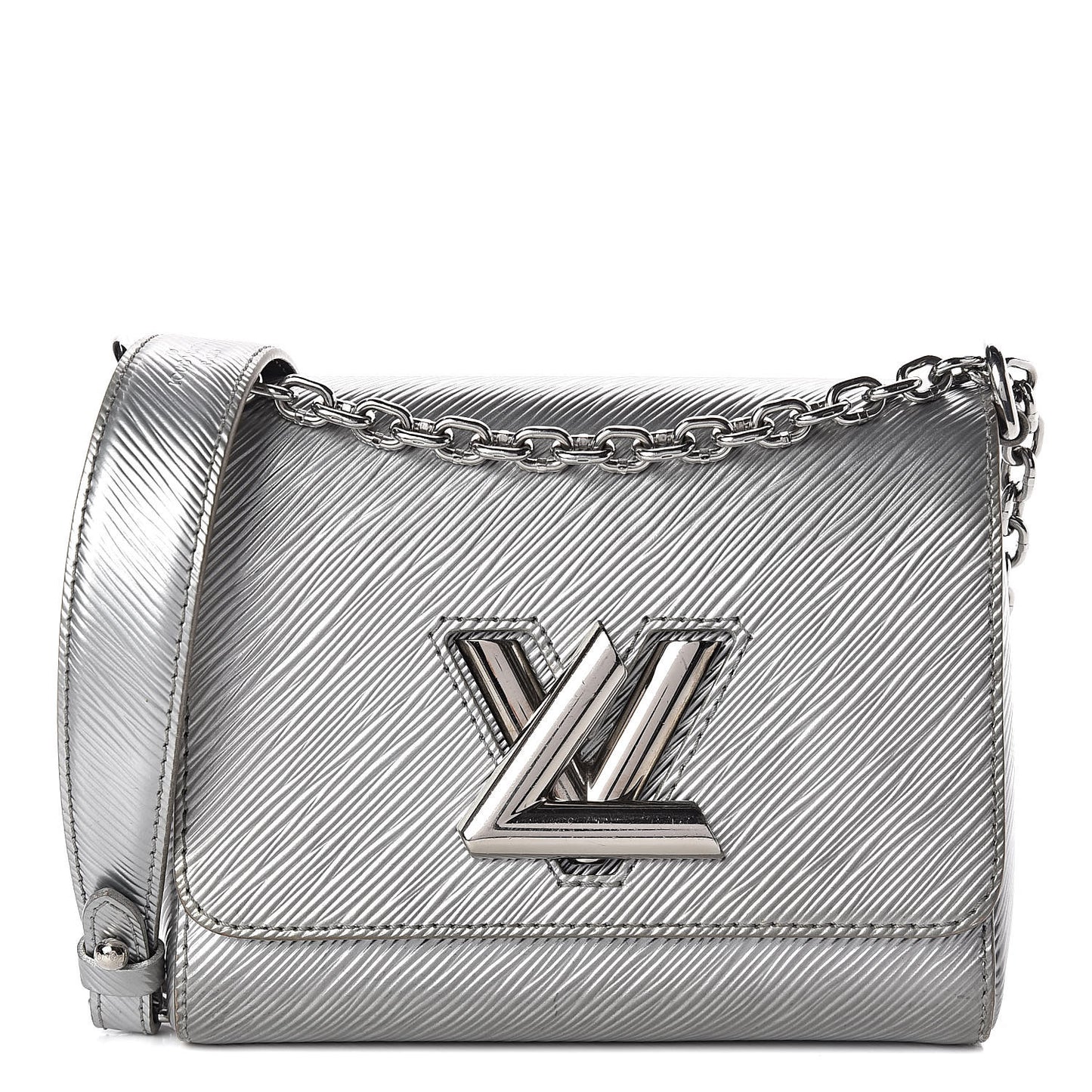 Epi Twist Shoulder Bag PM Argent