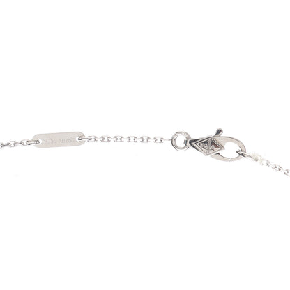 Van Cleef & Arpels 18K White Gold Diamond Mini Frivole Pendant Necklace 5 of 6