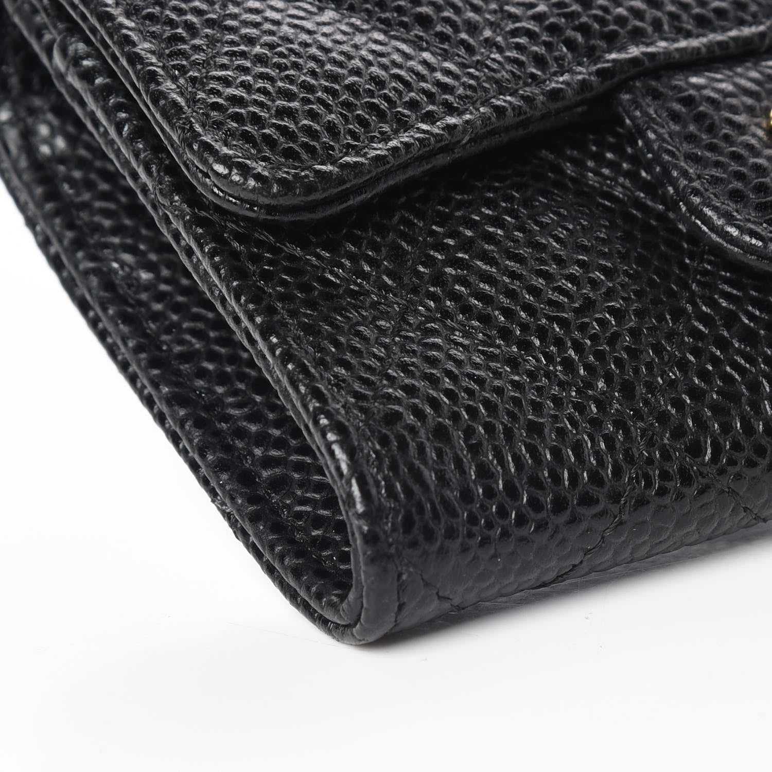 Chanel Caviar Quilted Flap Card Holder Black 5 of 11