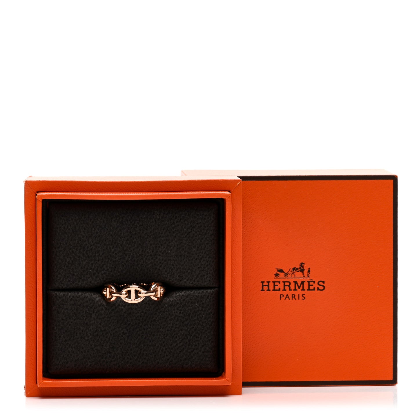 18K Rose Gold PM Chaine d'Ancre Enchainee Ring 50 5.25