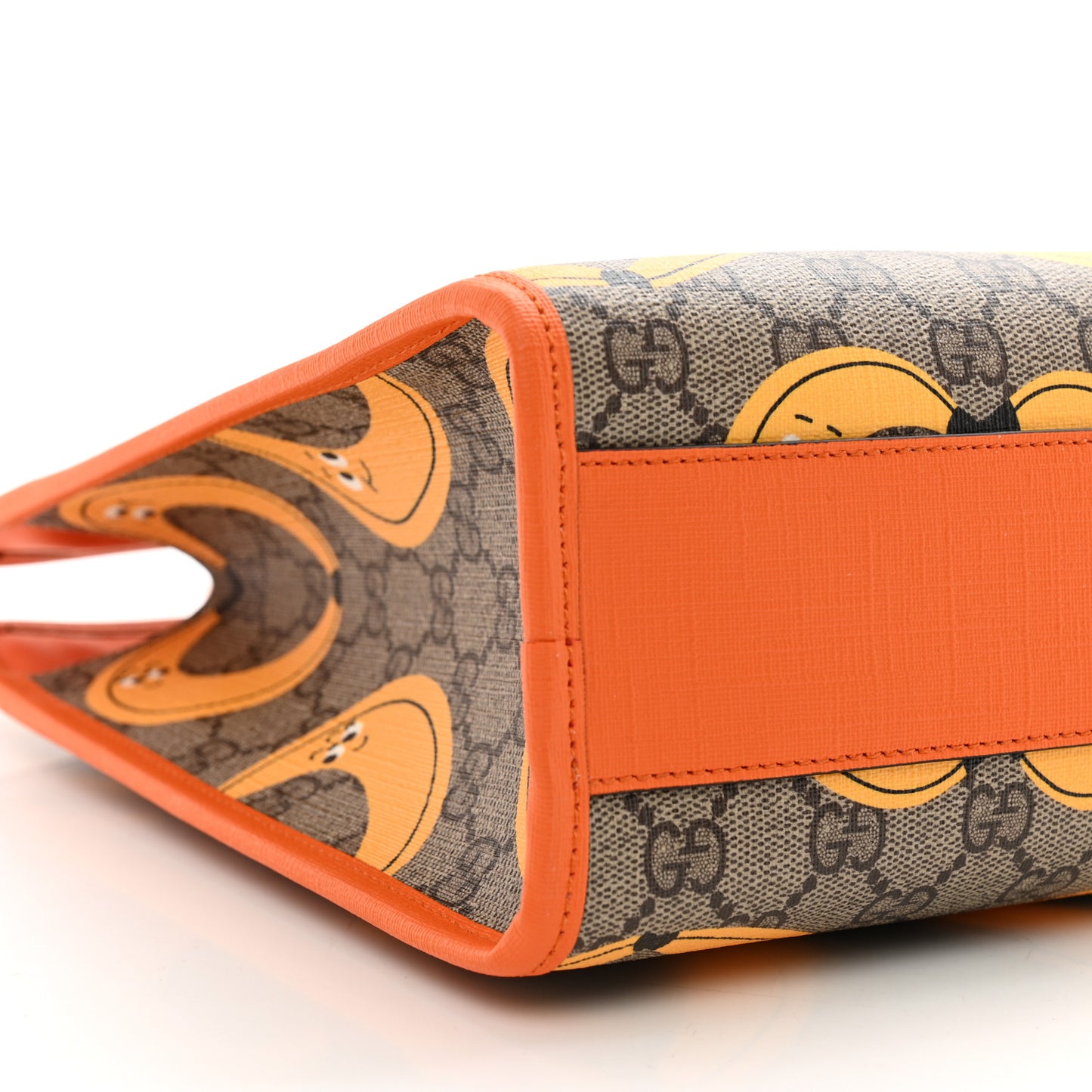 GG Supreme Monogram Banana Childrens Tote Beige Ebony Multicolor Carrot Orange