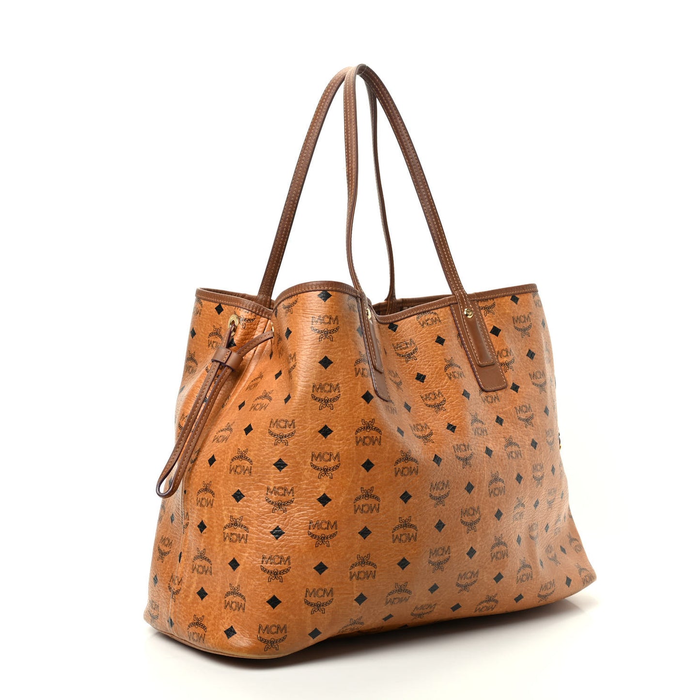 Visetos Large Liz Reversible Shopper Tote Cognac