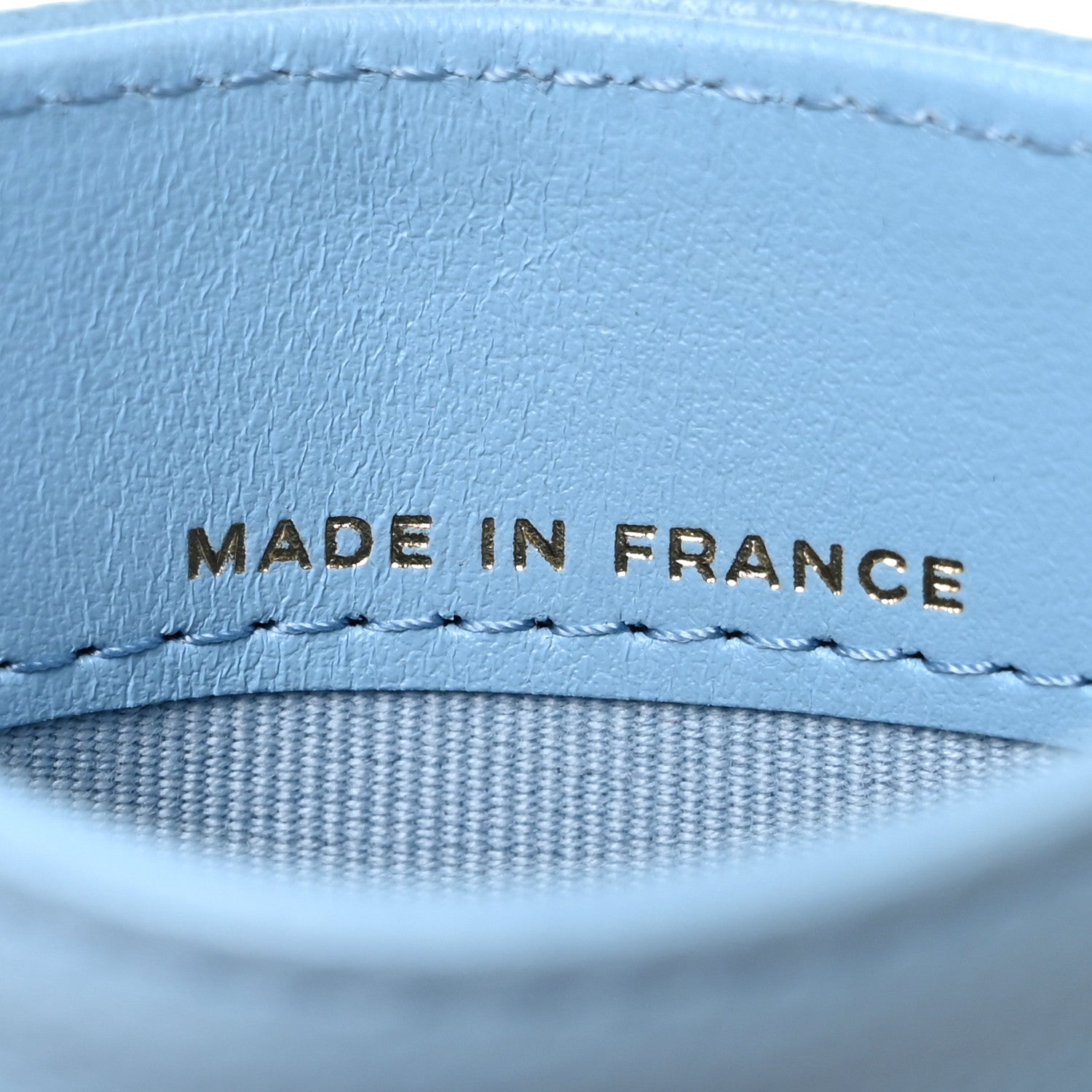 Chanel Caviar Quilted Card Holder Light Blue 7 of 11