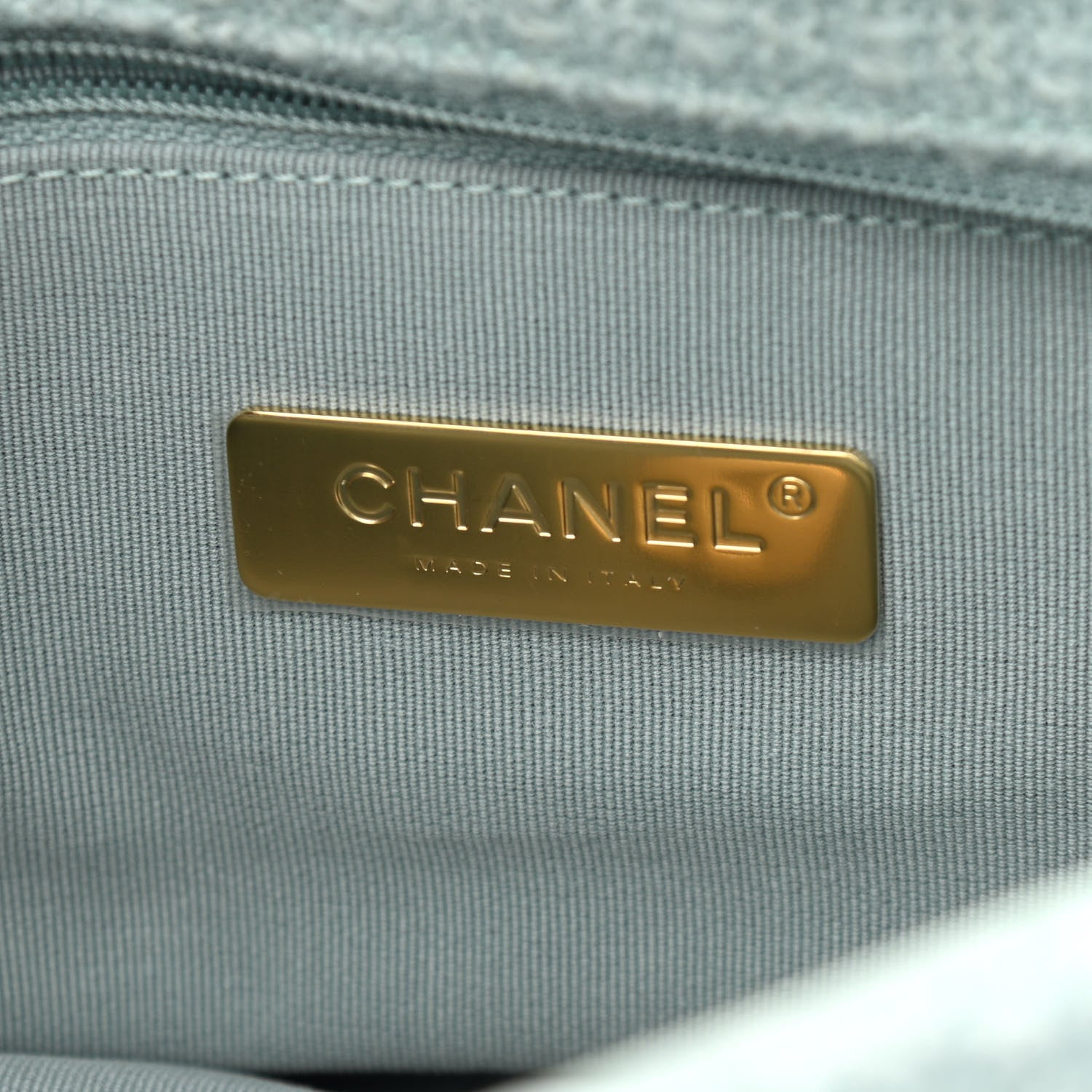 Chanel Tweed Mixed Fibers Quilted Medium Chanel 19 Flap Light Green 6 of 10