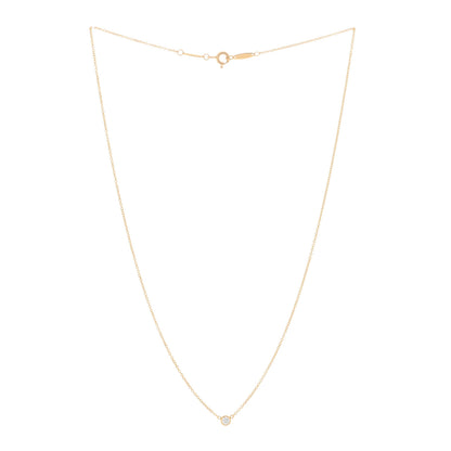 Tiffany 18K Yellow Gold Diamond .08ct Elsa Peretti Diamonds by the Yard Pendant Necklace 2 of 3