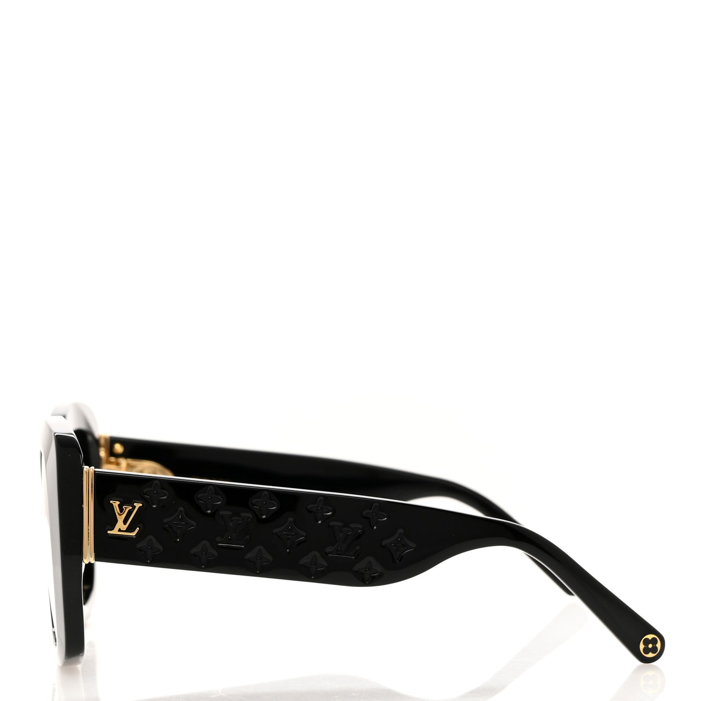 Acetate LV Empreinte Square Sunglasses Z1611W Black