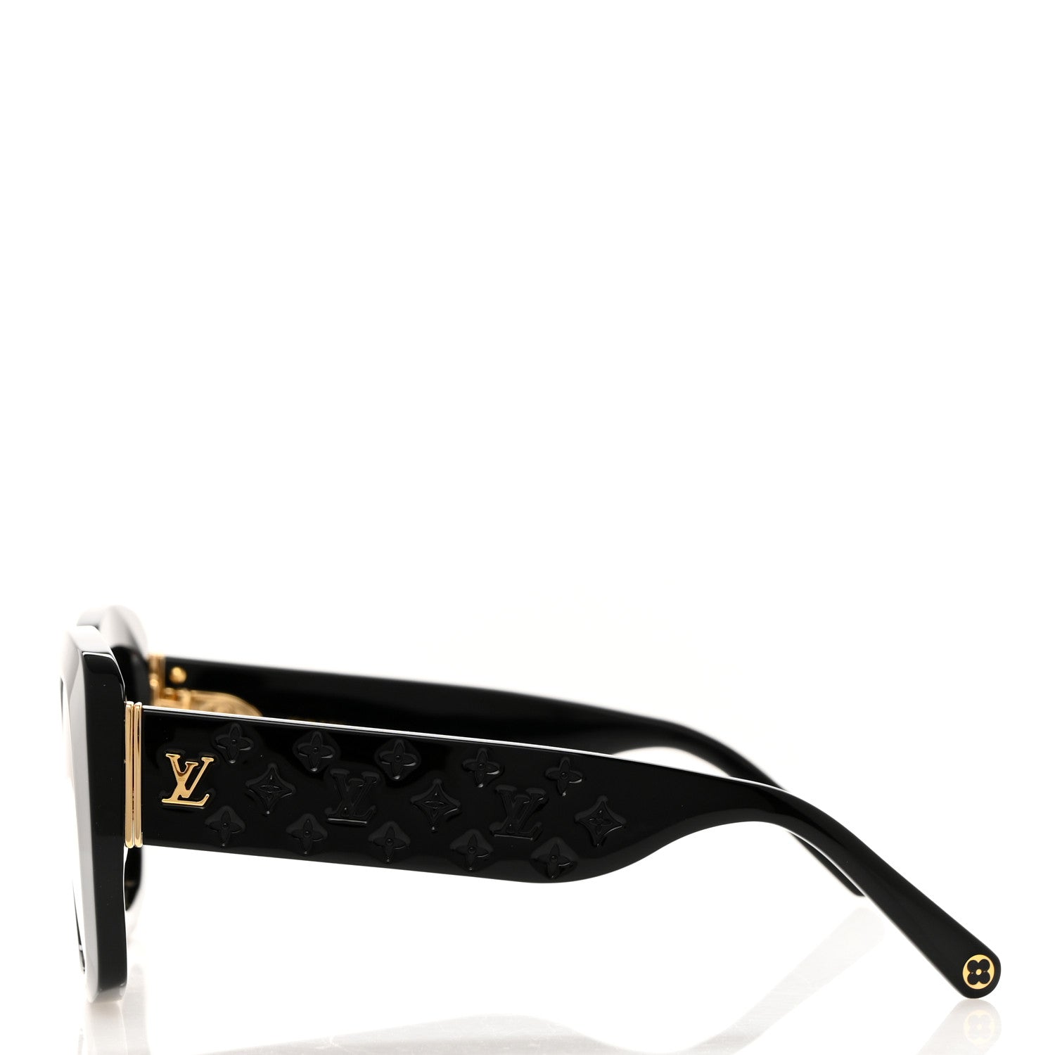 Louis Vuitton Acetate LV Empreinte Square Sunglasses Z1611W Black 3 of 7
