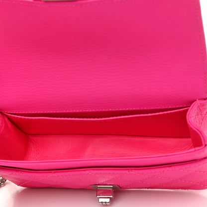 Chanel Goatskin Quilted 2.55 Reissue Flap Belt Bag Fluorescent Pink 5 of 10