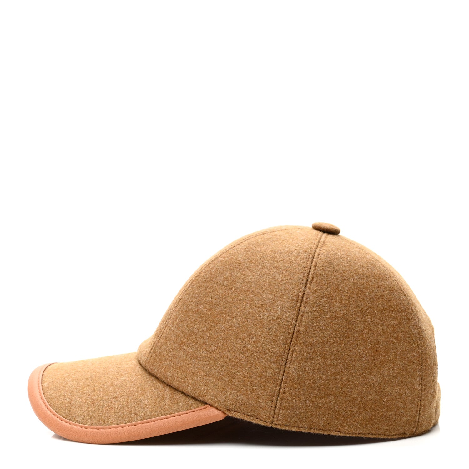 Hermes Wool Lambskin Serena Cap 56 Gold 4 of 8