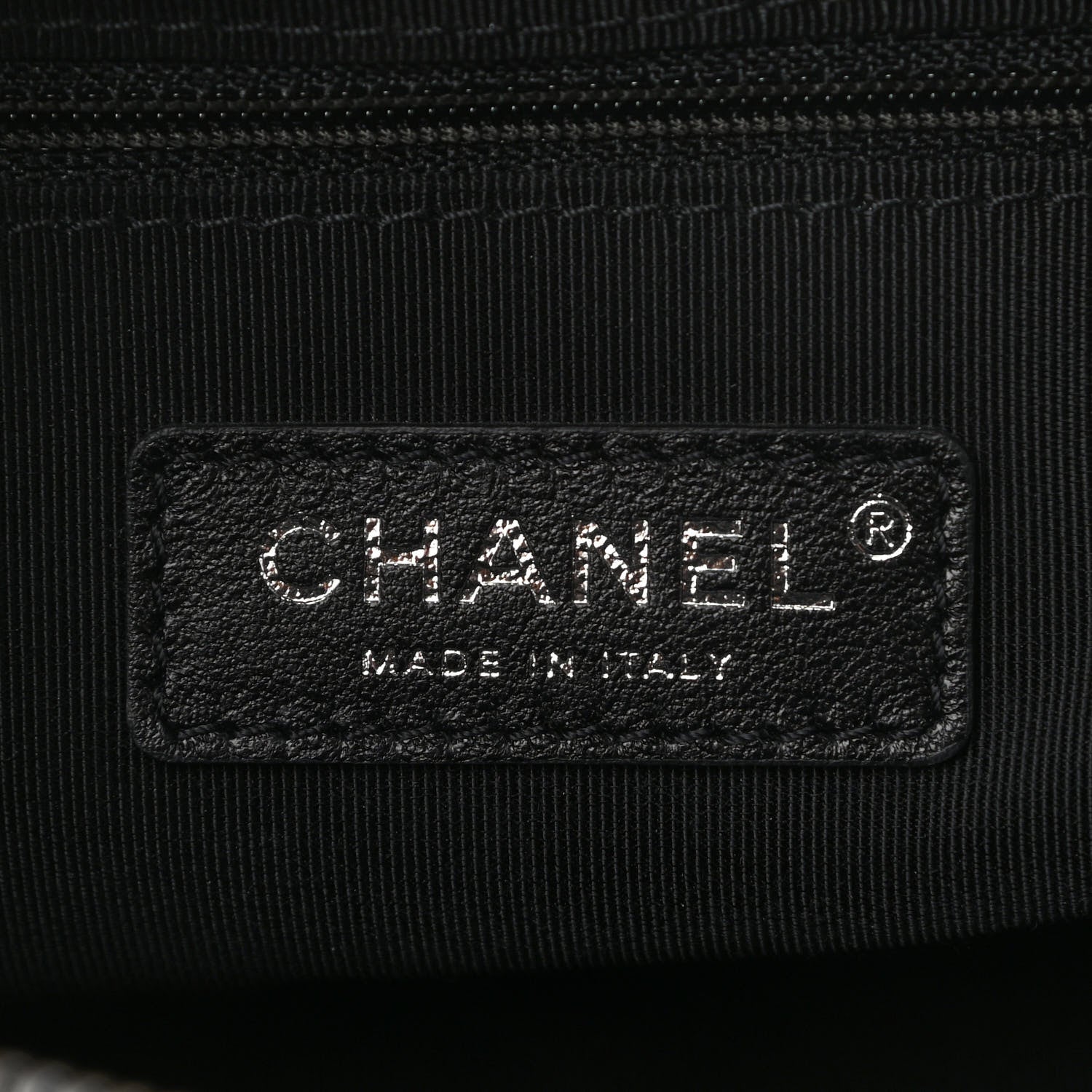 Chanel Calfskin Chain 20s Signature Hobo Black 8 of 11