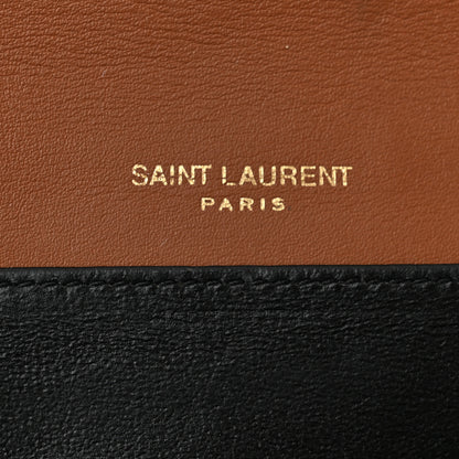 Saint Laurent Micro Raffia Monogram Uptown Chain Wallet Natural Hay Brick 7 of 10