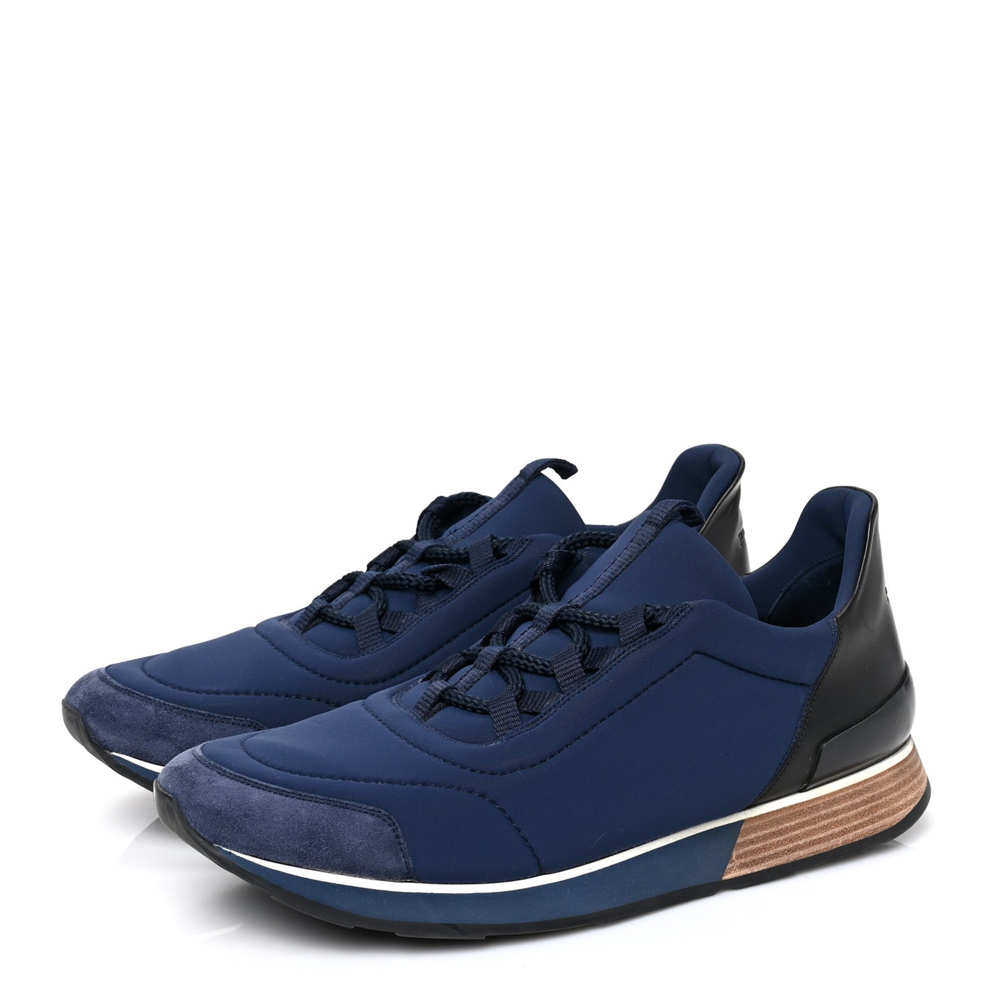 Technical Canvas Mens Miles Sneakers 43 Marine Black