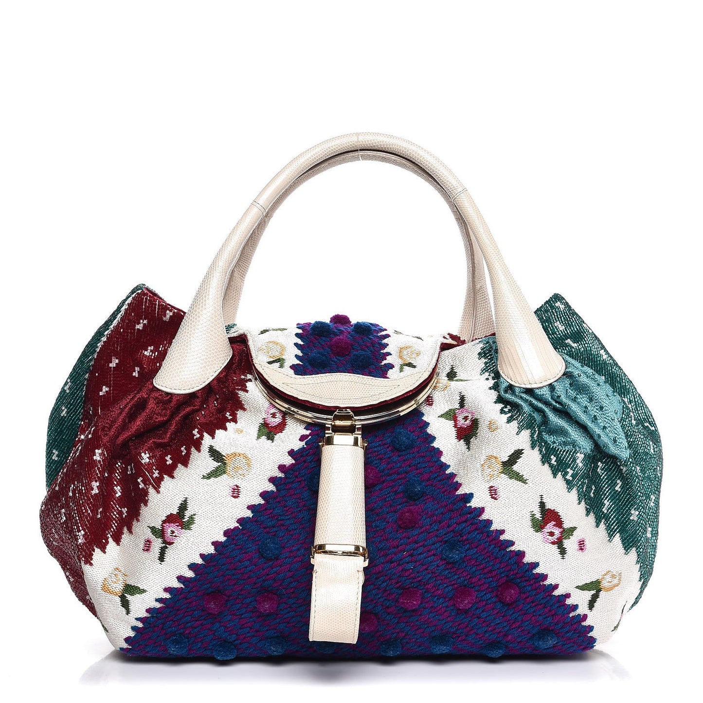 Lizard Canvas Aspen Embroidered Spy Multicolor Panna