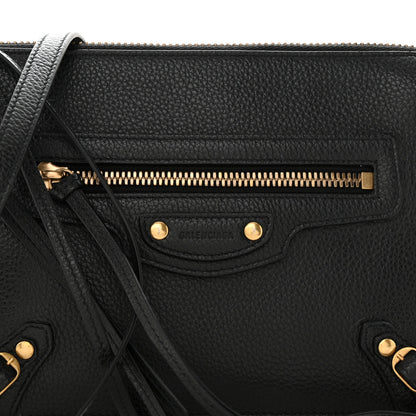 Balenciaga Grained Calfskin Neo Classic Gold Hardware Multipouch Black 9 of 11