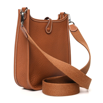 Hermes Taurillon Clemence Evelyne TPM Gold 2 of 10