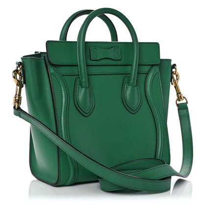Celine Smooth Calfskin Nano Luggage Grass 3 of 9