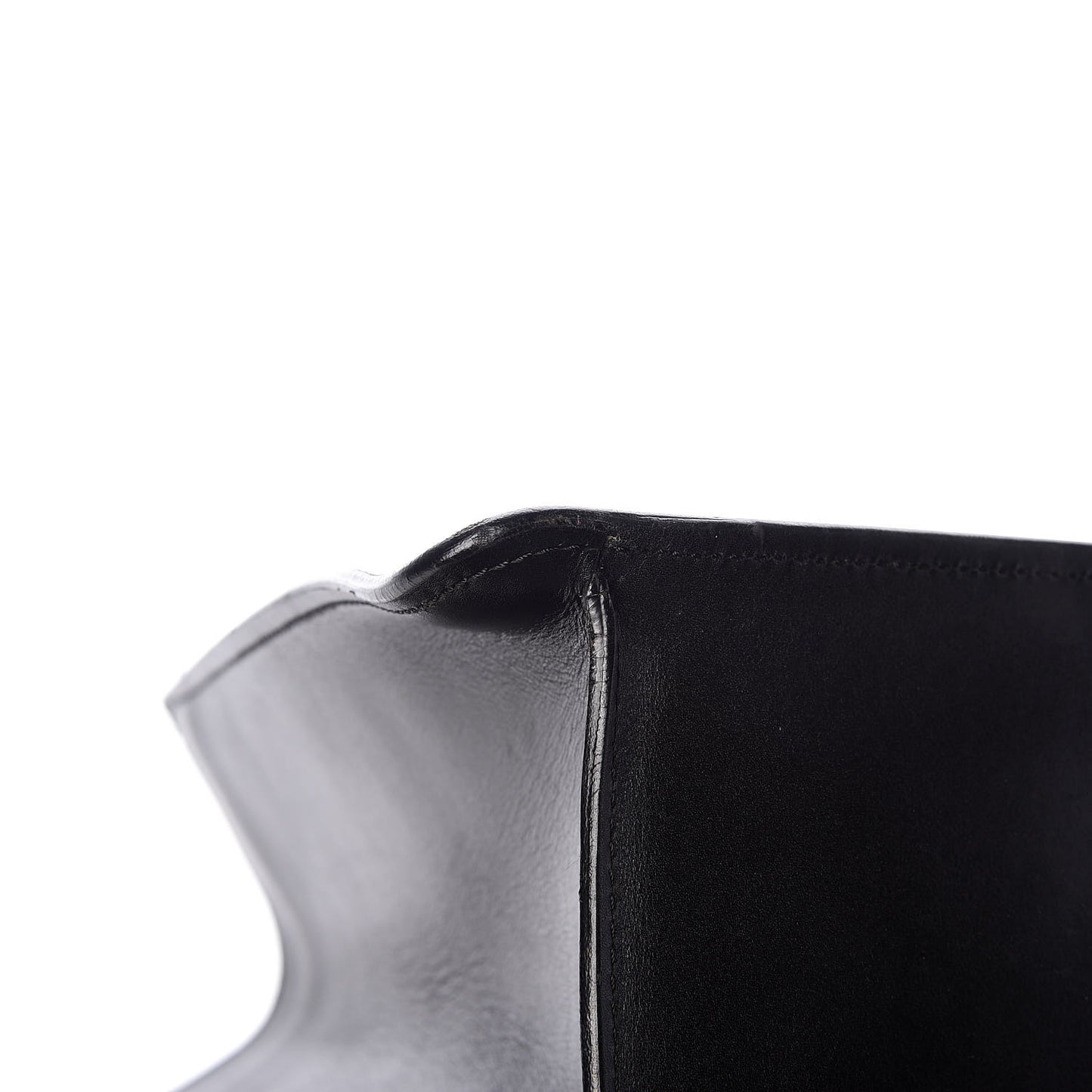 Smooth Calfskin Country Ride Tote Black