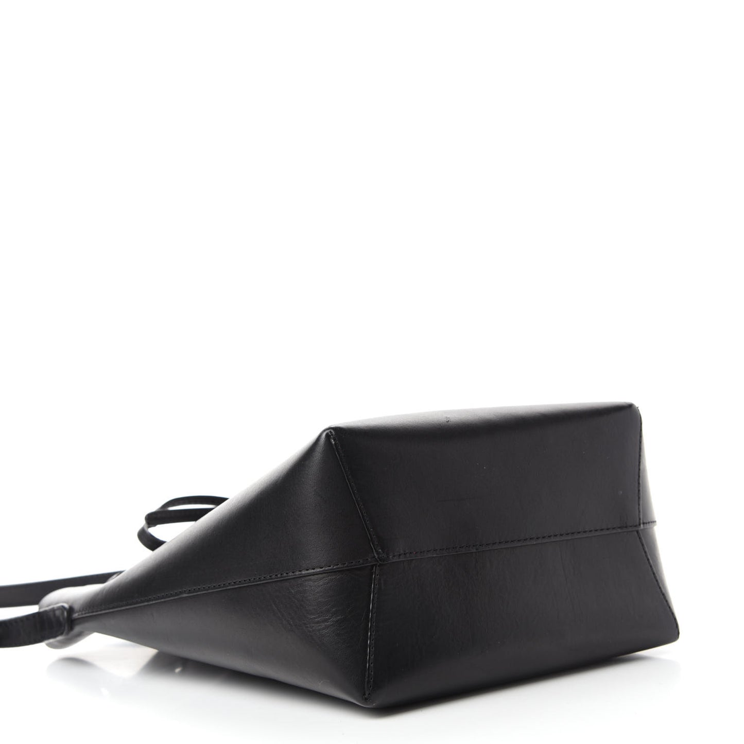 Calfskin Mini Bucket Bag Black Flamma