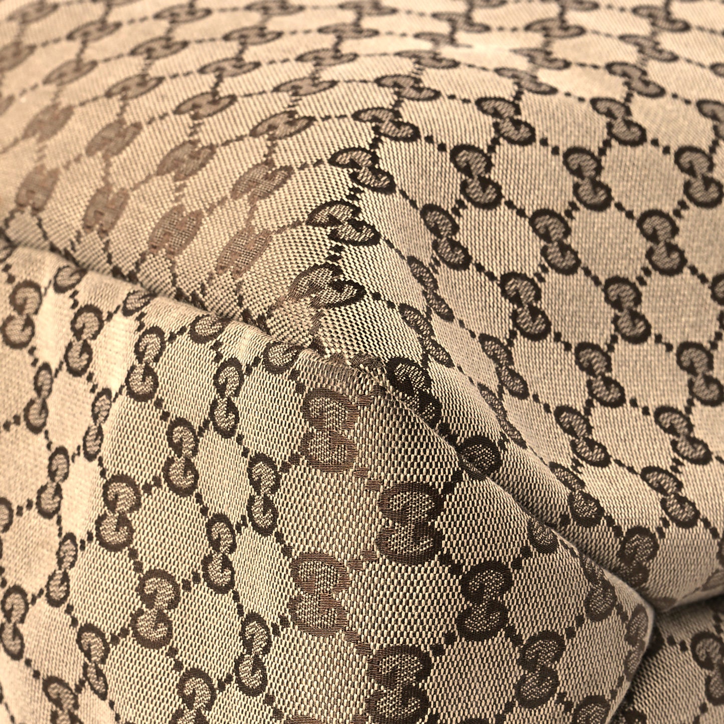 Monogram Large Horsebit Chain Hobo Dark Brown