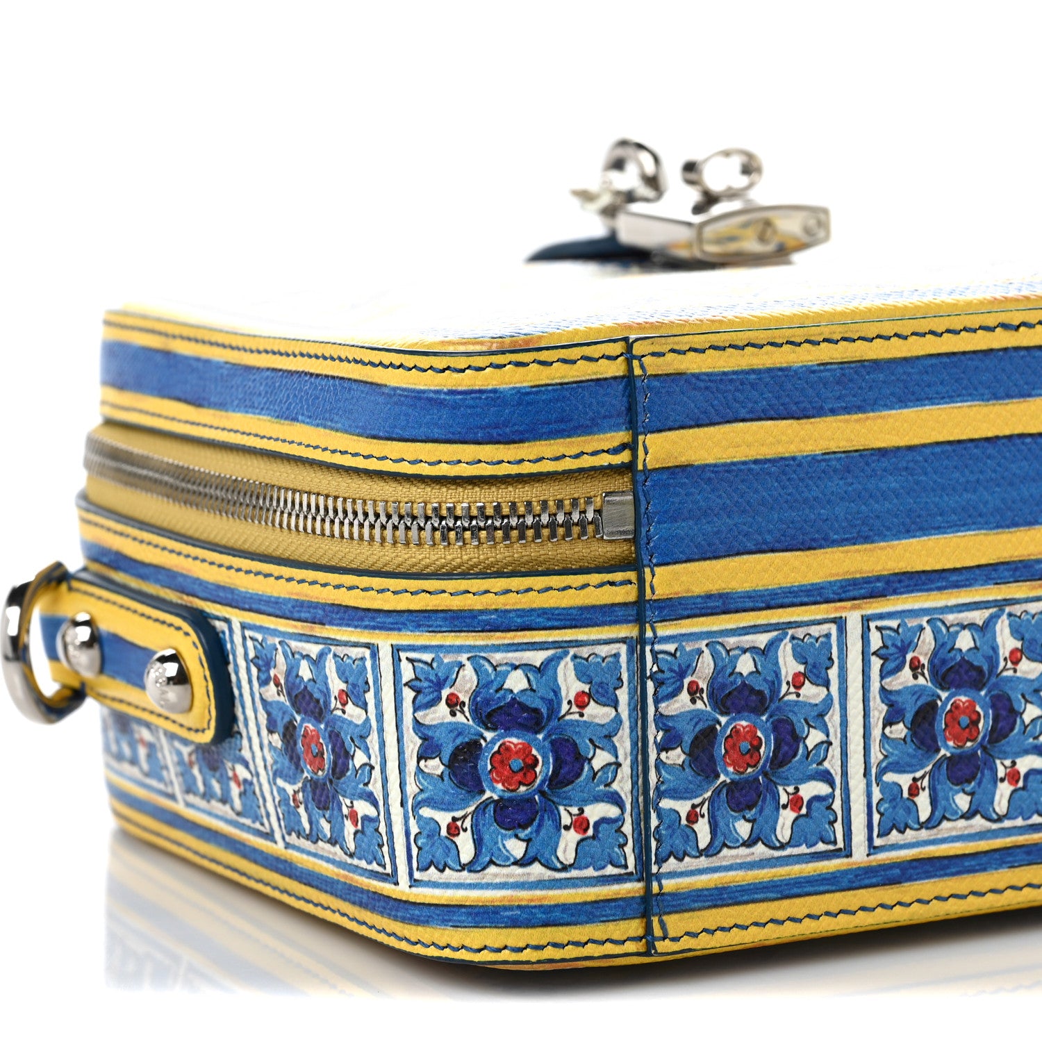 Dolce & Gabbana Dauphine Majolica Printed Box Bag Multicolor 6 of 8