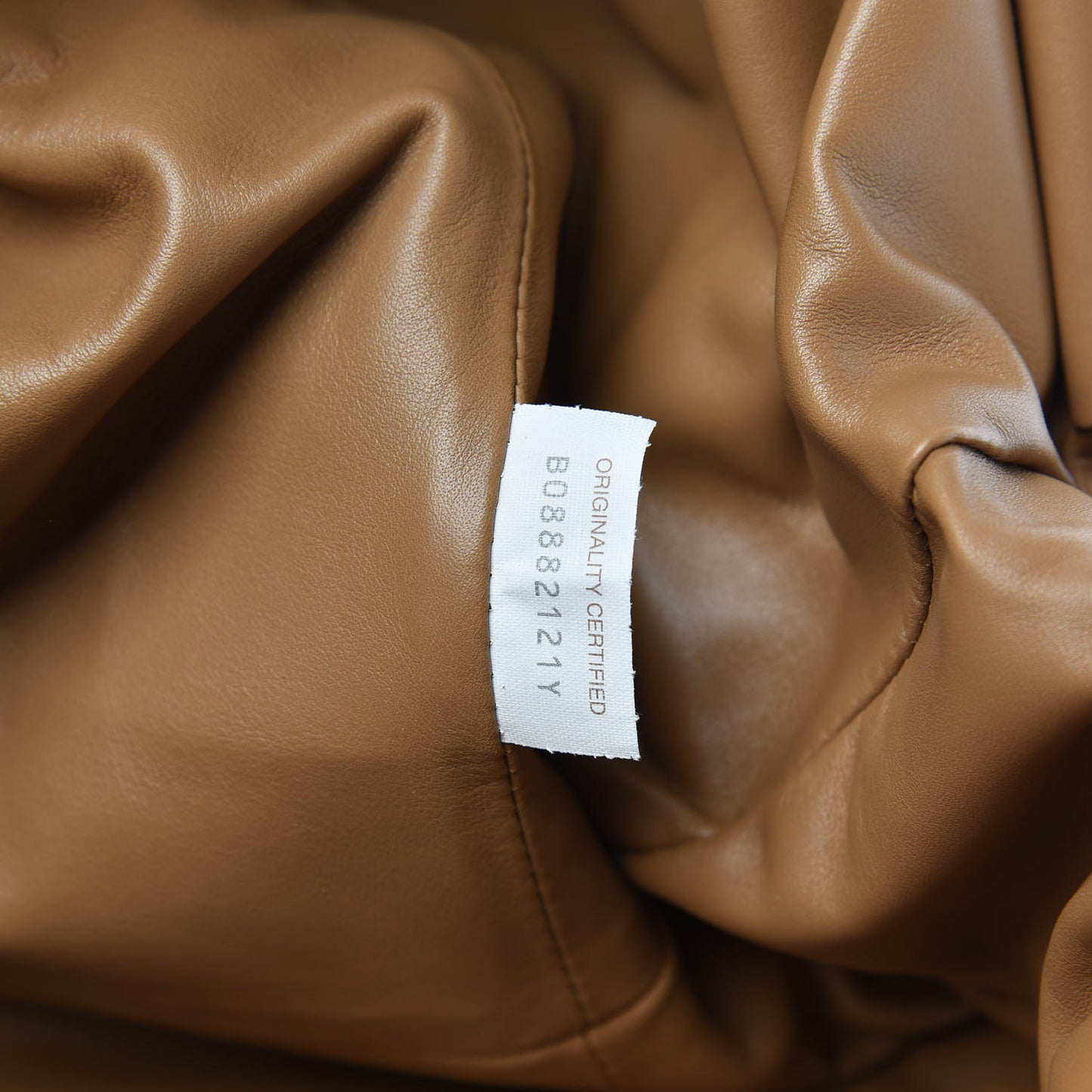 Smooth Butter Calf The Pouch Oversized Clutch Cammello
