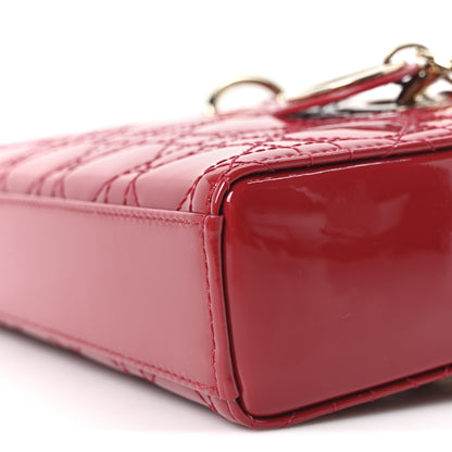 Christian Dior Patent Cannage Small Lady D-Joy Mexican Red 9 of 10