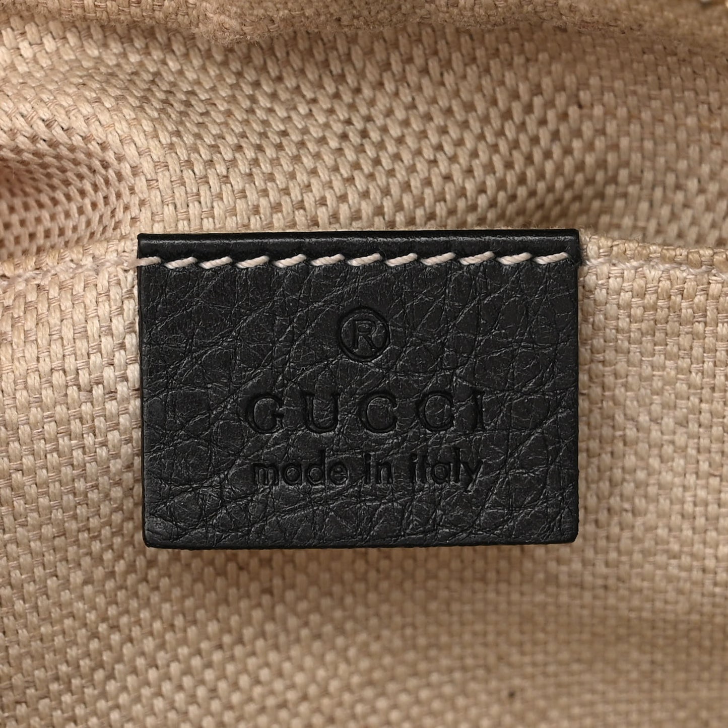 Pebbled Calfskin Small Soho Disco Bag Black