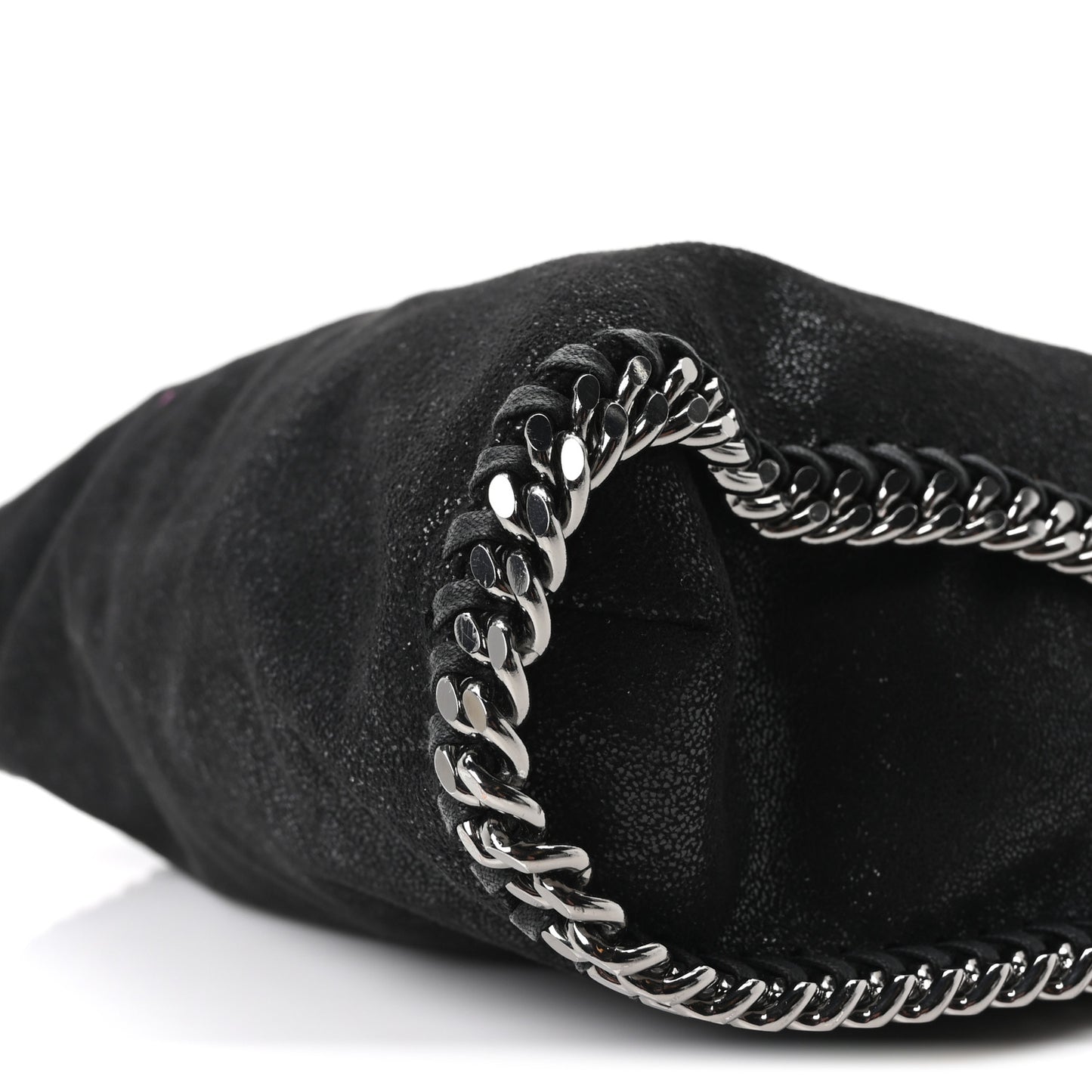 Shaggy Deer Falabella Fold Over Tote  Black