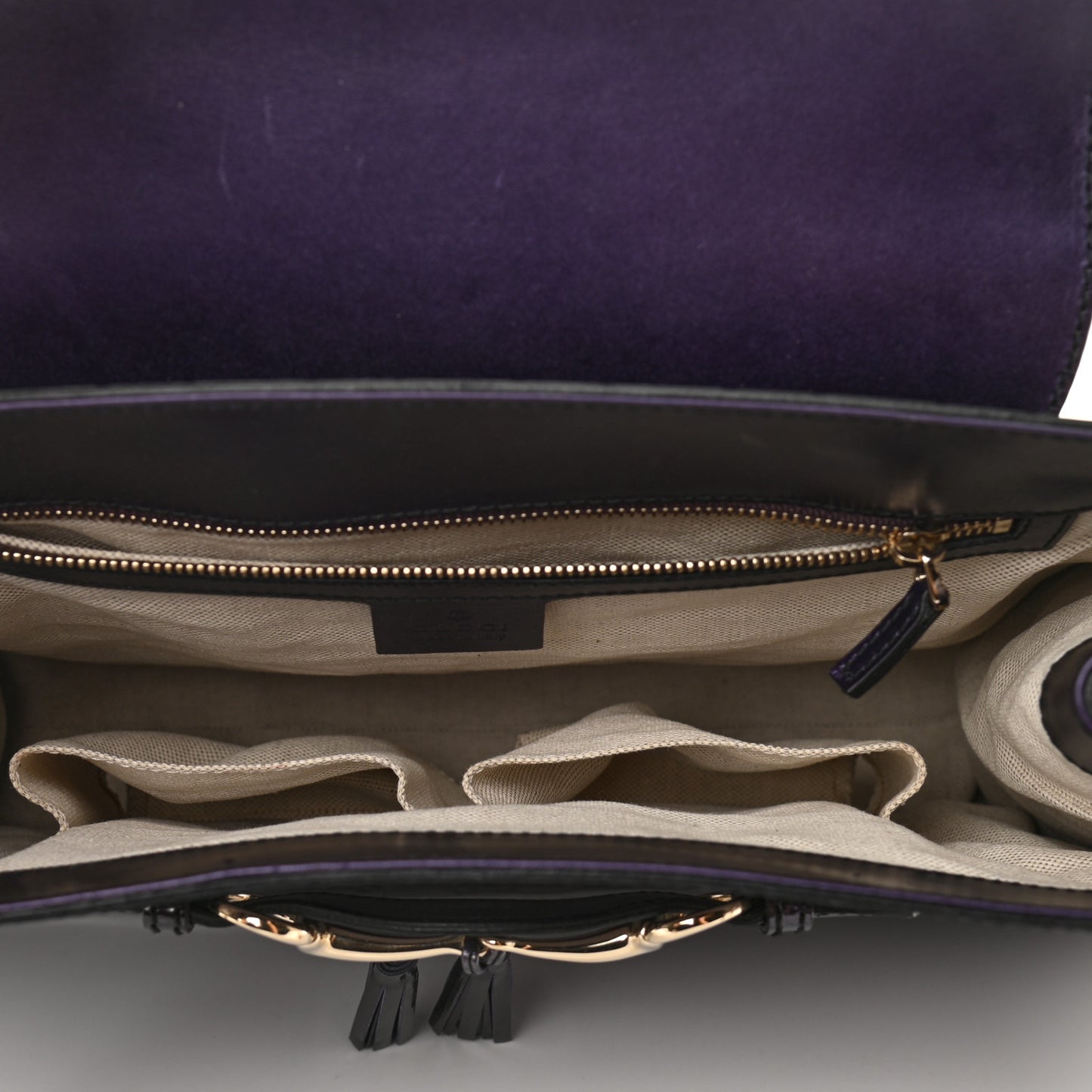 Shine Guccissima Large Emily Chain Shoulder Bag Melanzana