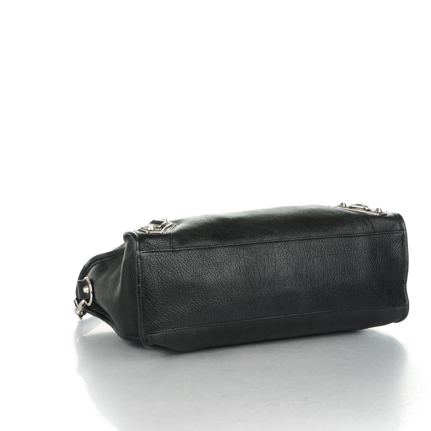 Balenciaga Chevre Silver Metallic Edge City Black 4 of 8