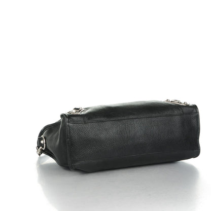 Balenciaga Chevre Silver Metallic Edge City Black 4 of 8