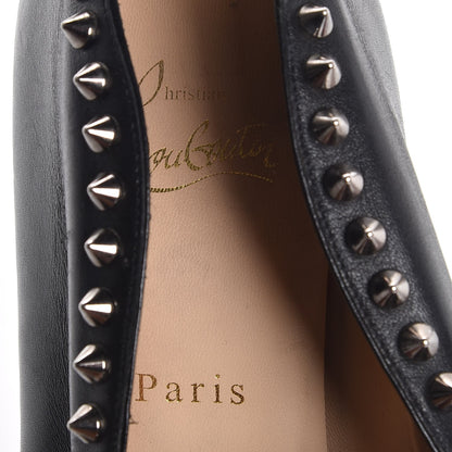 Christian Louboutin Calfskin Studded Miss Fast Plato 140 Platform Booties 39 Black 11 of 13