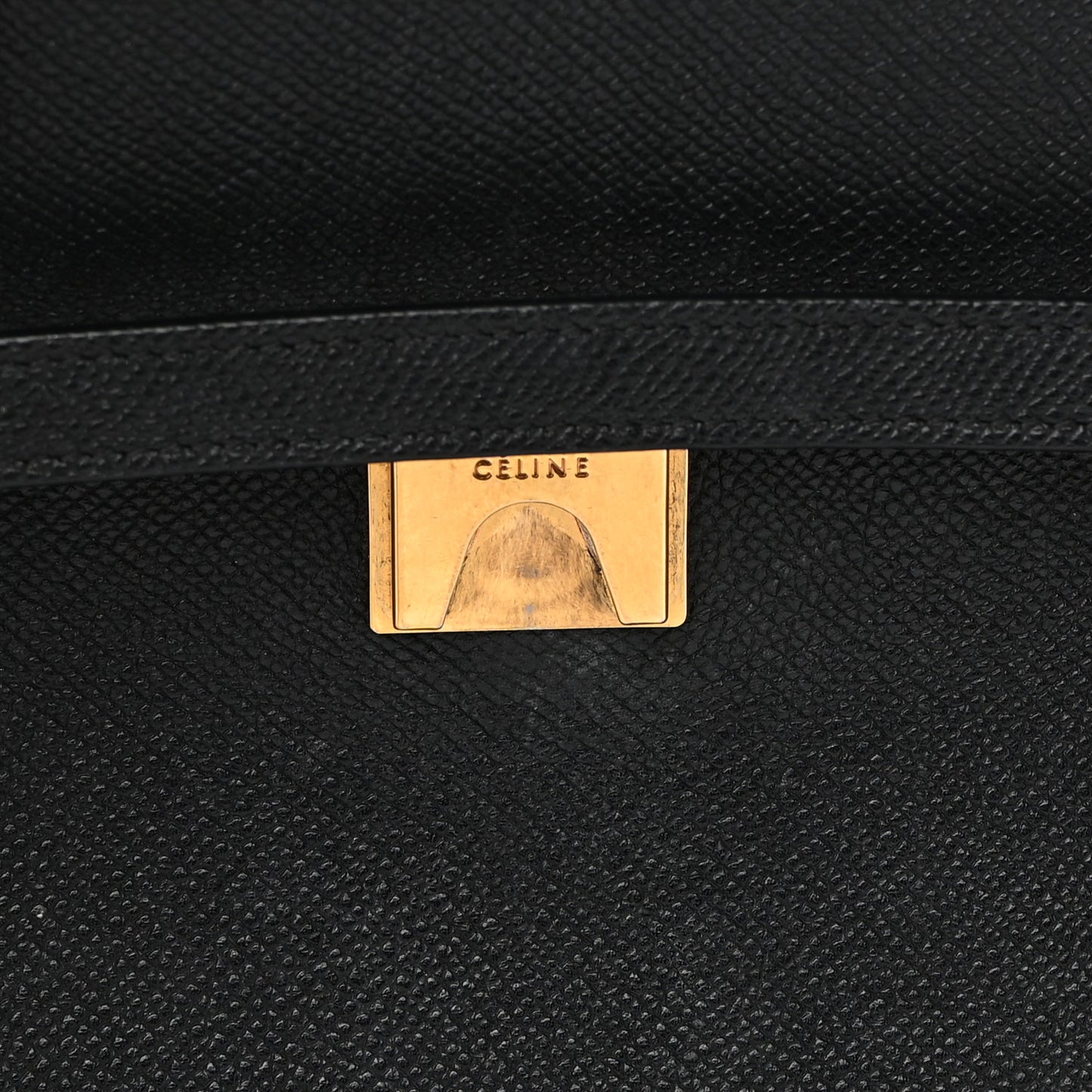 Grained Calfskin Mini Belt Bag Black
