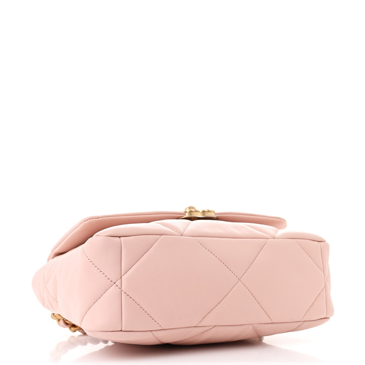 Lambskin Quilted Medium Chanel 19 Flap Light Pink