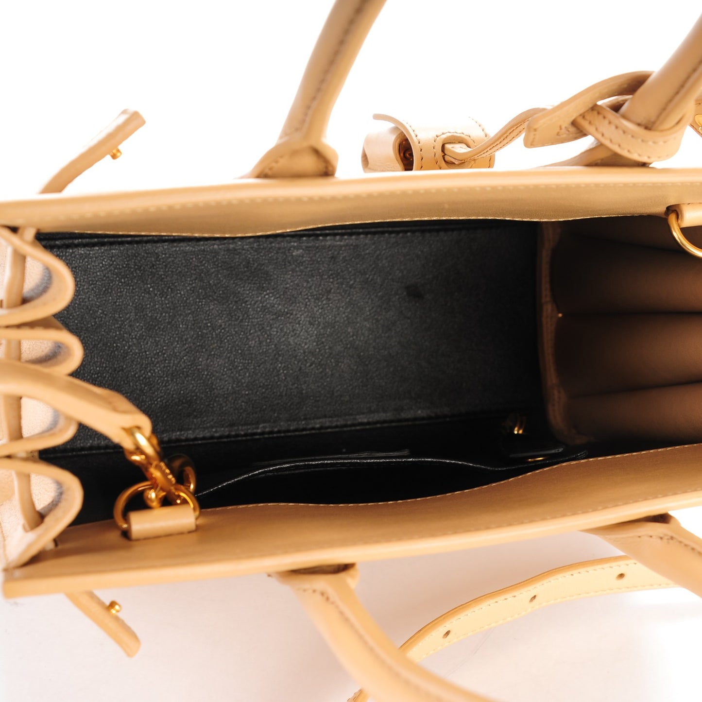 Calfskin Nano Sac De Jour Dark Beige